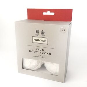 Hunter | Kids Original Tall Cable Knit Boot Socks XS White